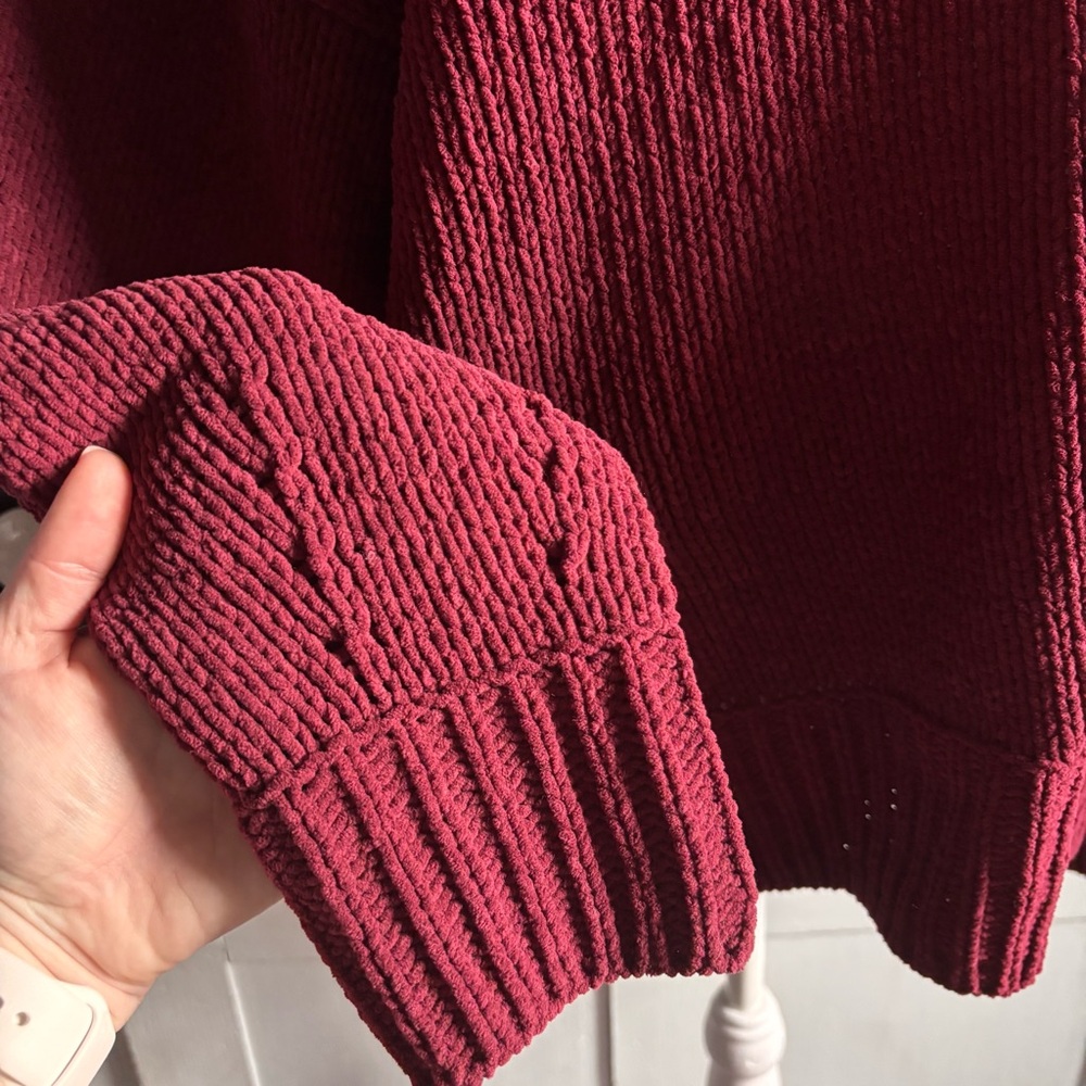 NWOT Aerie Like Candy Crew Knit Sweater Size Medium M Oversized - Picture 4 of 11